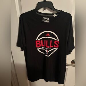 Adidas Bulls Basketball Black Tee